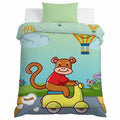 Kids Cartoon Print Reversible Dohar Soft Cotton Baby Blanket, 2-in-1 Double Sided Design, Lightweight Summer / AC Cotton Blanket for Babies, Toddlers & Kids | Breathable Blanket | 39"x59" Inches