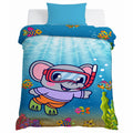 Kids Cartoon Print Reversible Dohar Soft Cotton Baby Blanket, 2-in-1 Double Sided Design, Lightweight Summer / AC Cotton Blanket for Babies, Toddlers & Kids | Breathable Blanket | 52"x73" Inches