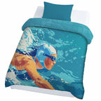 100% Cotton Printed AC Dohar Twin Size 145 x 215 cm | Soft Lightweight Summer Blanket for AC Room | Breathable All Season Cotton Quilt