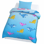 Kids Cartoon Print Reversible Dohar Soft Cotton Baby Blanket, 2-in-1 Double Sided Design, Lightweight Summer / AC Cotton Blanket for Babies, Toddlers & Kids | Breathable Blanket | 52"x73" Inches