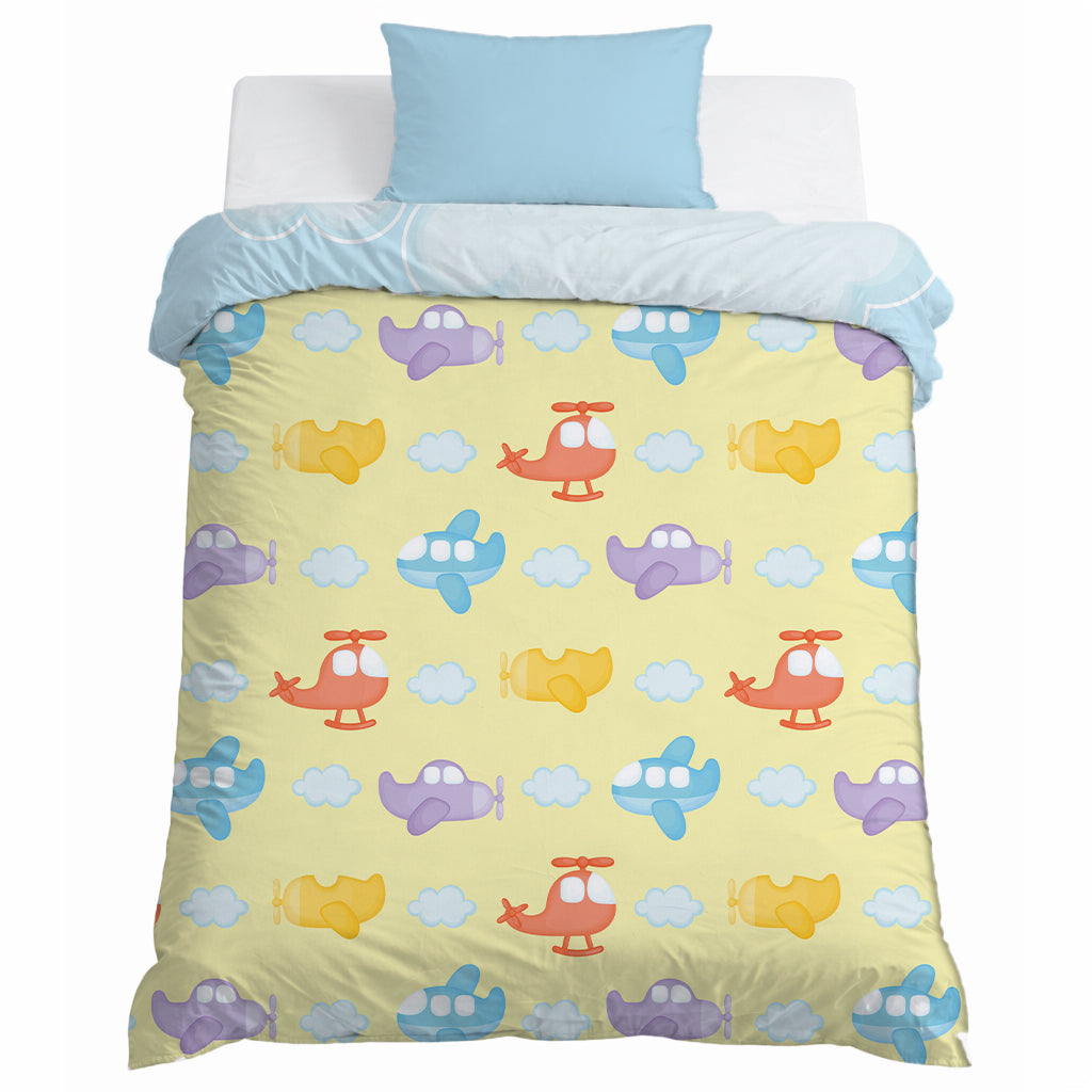 Kids Cartoon Print Reversible Dohar Soft Cotton Baby Blanket, 2-in-1 Double Sided Design, Lightweight Summer / AC Cotton Blanket for Babies, Toddlers & Kids | Breathable Blanket | 39"x59" Inches