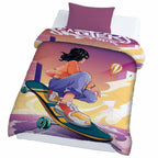 100% Cotton Printed AC Dohar Twin Size 145 x 215 cm | Soft Lightweight Summer Blanket for AC Room | Breathable All Season Cotton Quilt