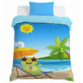 Kids Cartoon Print Reversible Dohar Soft Cotton Baby Blanket, 2-in-1 Double Sided Design, Lightweight Summer / AC Cotton Blanket for Babies, Toddlers & Kids | Breathable Blanket | 52"x73" Inches