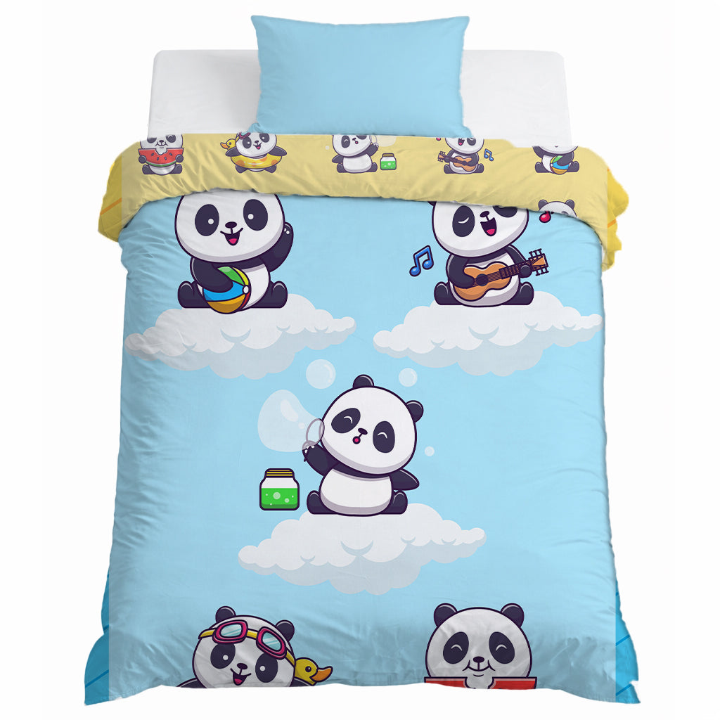 Kids Cartoon Print Reversible Dohar Soft Cotton Baby Blanket, 2-in-1 Double Sided Design, Lightweight Summer / AC Cotton Blanket for Babies, Toddlers & Kids | Breathable Blanket | 39"x59" Inches