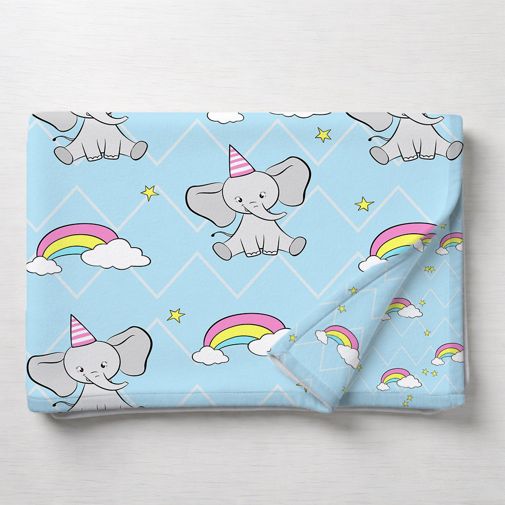 Kids Cartoon Print Reversible Dohar Soft Cotton Baby Blanket, 2-in-1 Double Sided Design, Lightweight Summer / AC Cotton Blanket for Babies, Toddlers & Kids | Breathable Blanket | 39"x59" Inches