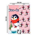 Kids Cartoon Print Reversible Dohar Soft Cotton Baby Blanket, 2-in-1 Double Sided Design, Lightweight Summer / AC Cotton Blanket for Babies, Toddlers & Kids | Breathable Blanket | 52"x73" Inches