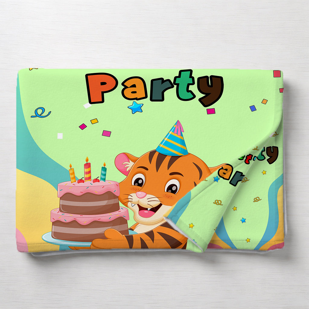 Kids Cartoon Print Reversible Dohar Soft Cotton Baby Blanket, 2-in-1 Double Sided Design, Lightweight Summer / AC Cotton Blanket for Babies, Toddlers & Kids | Breathable Blanket | 39"x59" Inches