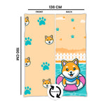 Kids Cartoon Print Reversible Dohar Soft Cotton Baby Blanket, 2-in-1 Double Sided Design, Lightweight Summer / AC Cotton Blanket for Babies, Toddlers & Kids | Breathable Blanket | 52"x73" Inches