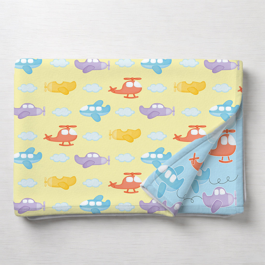 Kids Cartoon Print Reversible Dohar Soft Cotton Baby Blanket, 2-in-1 Double Sided Design, Lightweight Summer / AC Cotton Blanket for Babies, Toddlers & Kids | Breathable Blanket | 39"x59" Inches