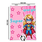 Kids Cartoon Print Reversible Dohar Soft Cotton Baby Blanket, 2-in-1 Double Sided Design, Lightweight Summer / AC Cotton Blanket for Babies, Toddlers & Kids | Breathable Blanket | 52"x73" Inches