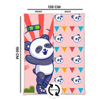 Kids Cartoon Print Reversible Dohar Soft Cotton Baby Blanket, 2-in-1 Double Sided Design, Lightweight Summer / AC Cotton Blanket for Babies, Toddlers & Kids | Breathable Blanket | 52"x73" Inches