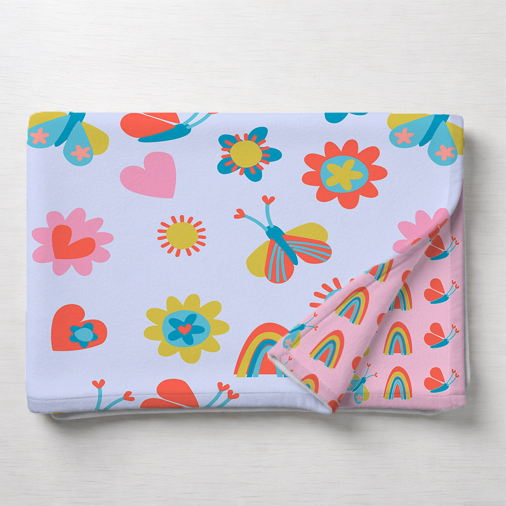 Kids Cartoon Print Reversible Dohar Soft Cotton Baby Blanket, 2-in-1 Double Sided Design, Lightweight Summer / AC Cotton Blanket for Babies, Toddlers & Kids | Breathable Blanket | 39"x59" Inches