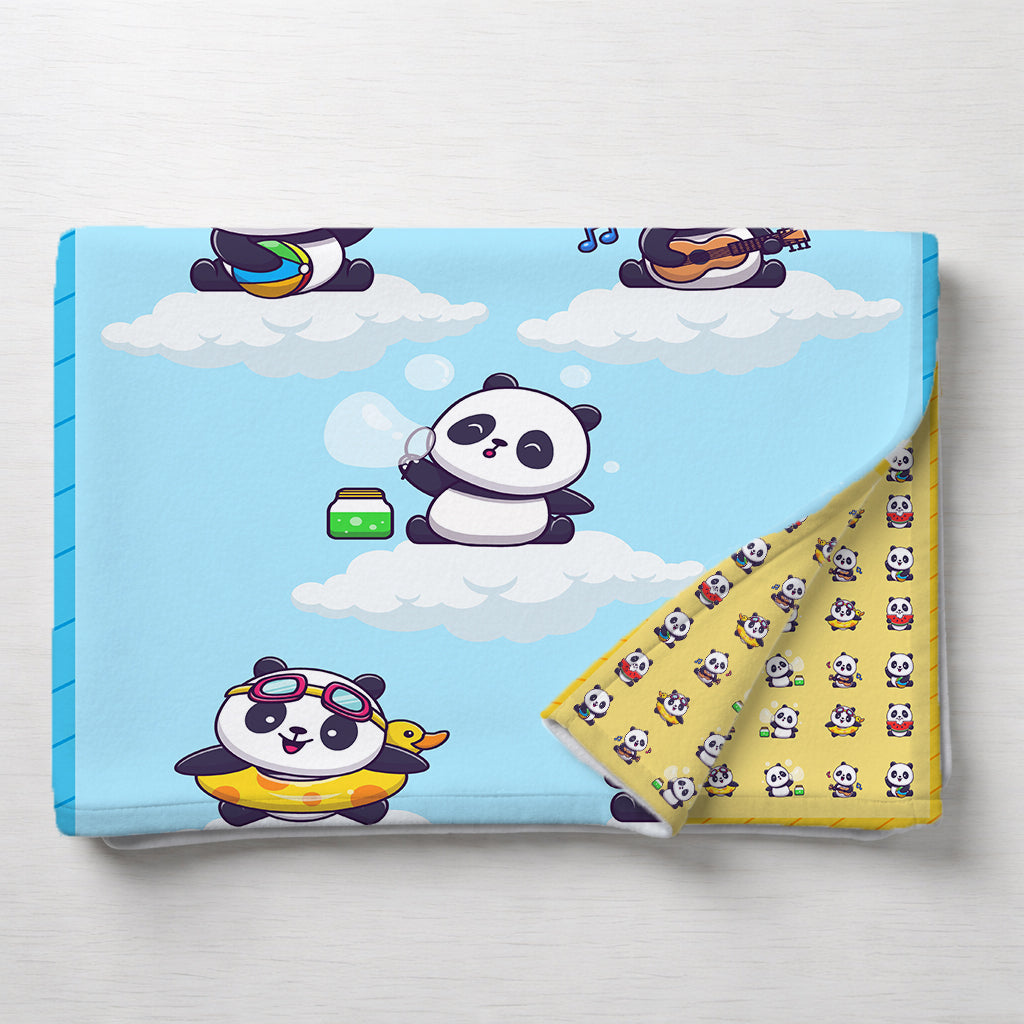 Kids Cartoon Print Reversible Dohar Soft Cotton Baby Blanket, 2-in-1 Double Sided Design, Lightweight Summer / AC Cotton Blanket for Babies, Toddlers & Kids | Breathable Blanket | 39"x59" Inches