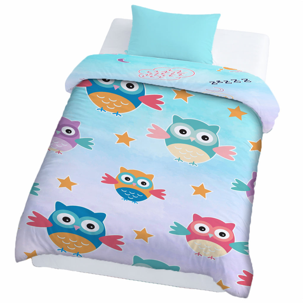Kids Cartoon Print Reversible Dohar Soft Cotton Baby Blanket, 2-in-1 Double Sided Design, Lightweight Summer / AC Cotton Blanket for Babies, Toddlers & Kids | Breathable Blanket | 39"x59" Inches