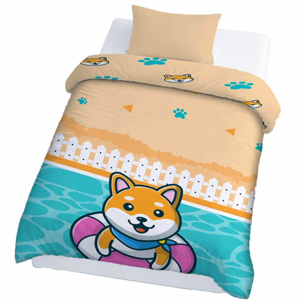 Kids Cartoon Print Reversible Dohar Soft Cotton Baby Blanket, 2-in-1 Double Sided Design, Lightweight Summer / AC Cotton Blanket for Babies, Toddlers & Kids | Breathable Blanket | 52"x73" Inches