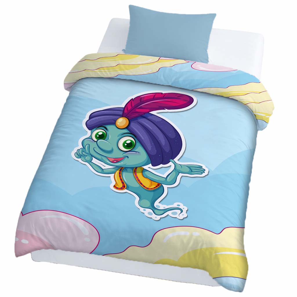 Kids Cartoon Print Reversible Dohar Soft Cotton Baby Blanket, 2-in-1 Double Sided Design, Lightweight Summer / AC Cotton Blanket for Babies, Toddlers & Kids | Breathable Blanket | 52"x73" Inches