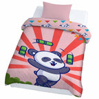 Kids Cartoon Print Reversible Dohar Soft Cotton Baby Blanket, 2-in-1 Double Sided Design, Lightweight Summer / AC Cotton Blanket for Babies, Toddlers & Kids | Breathable Blanket | 52"x73" Inches