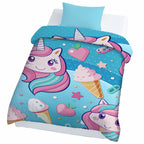 Kids Cartoon Print Reversible Dohar Soft Cotton Baby Blanket, 2-in-1 Double Sided Design, Lightweight Summer / AC Cotton Blanket for Babies, Toddlers & Kids | Breathable Blanket | 39"x59" Inches