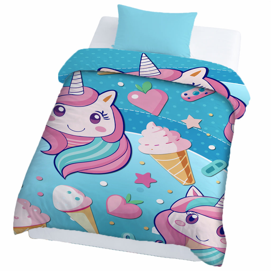 Kids Cartoon Print Reversible Dohar Soft Cotton Baby Blanket, 2-in-1 Double Sided Design, Lightweight Summer / AC Cotton Blanket for Babies, Toddlers & Kids | Breathable Blanket | 39"x59" Inches