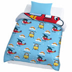 Kids Cartoon Print Reversible Dohar Soft Cotton Baby Blanket, 2-in-1 Double Sided Design, Lightweight Summer / AC Cotton Blanket for Babies, Toddlers & Kids | Breathable Blanket | 39"x59" Inches