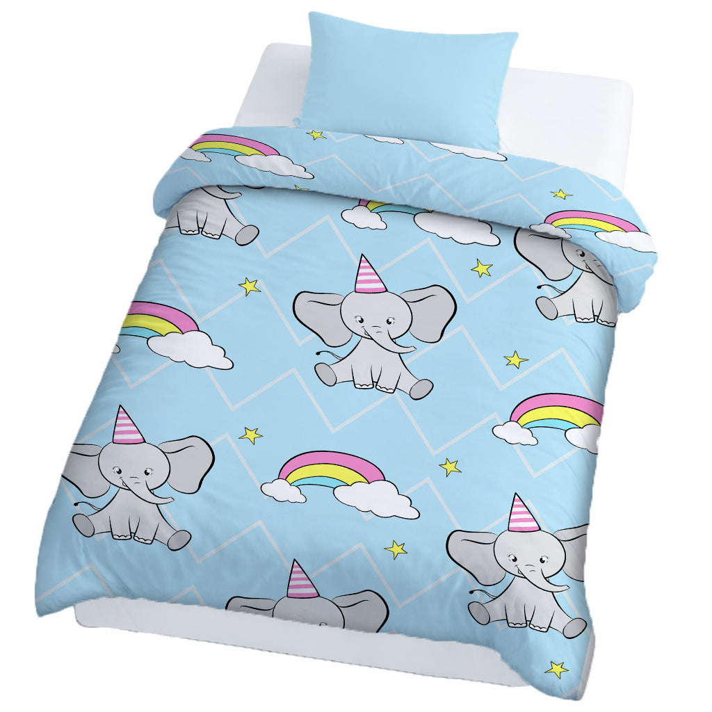 Kids Cartoon Print Reversible Dohar Soft Cotton Baby Blanket, 2-in-1 Double Sided Design, Lightweight Summer / AC Cotton Blanket for Babies, Toddlers & Kids | Breathable Blanket | 39"x59" Inches