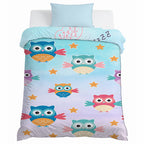 Kids Cartoon Print Reversible Dohar Soft Cotton Baby Blanket, 2-in-1 Double Sided Design, Lightweight Summer / AC Cotton Blanket for Babies, Toddlers & Kids | Breathable Blanket | 39"x59" Inches