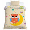 Kids Cartoon Print Reversible Dohar Soft Cotton Baby Blanket, 2-in-1 Double Sided Design, Lightweight Summer / AC Cotton Blanket for Babies, Toddlers & Kids | Breathable Blanket | 39"x59" Inches