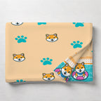 Kids Cartoon Print Reversible Dohar Soft Cotton Baby Blanket, 2-in-1 Double Sided Design, Lightweight Summer / AC Cotton Blanket for Babies, Toddlers & Kids | Breathable Blanket | 52"x73" Inches