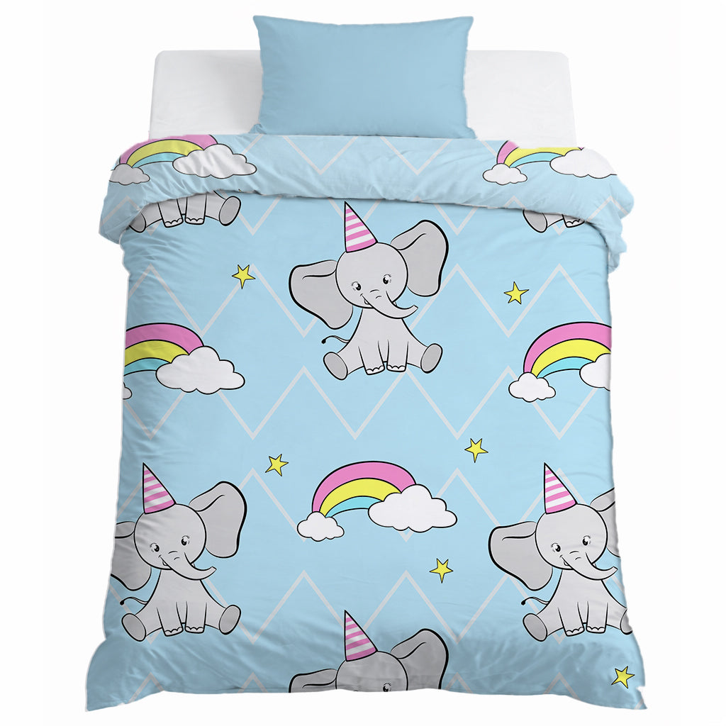 Kids Cartoon Print Reversible Dohar Soft Cotton Baby Blanket, 2-in-1 Double Sided Design, Lightweight Summer / AC Cotton Blanket for Babies, Toddlers & Kids | Breathable Blanket | 39"x59" Inches