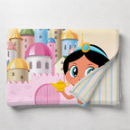 Kids Cartoon Print Reversible Dohar Soft Cotton Baby Blanket, 2-in-1 Double Sided Design, Lightweight Summer / AC Cotton Blanket for Babies, Toddlers & Kids | Breathable Blanket | 52"x73" Inches
