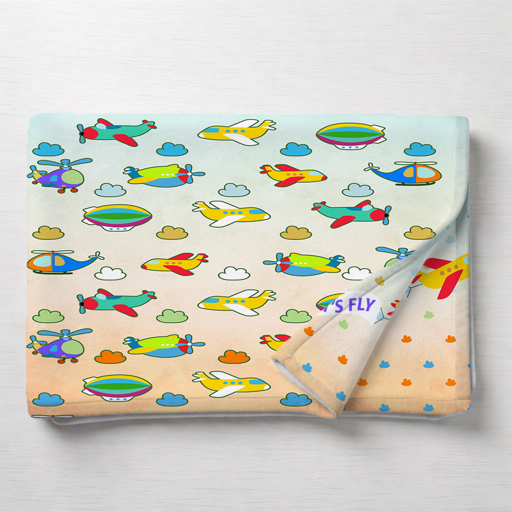 Kids Cartoon Print Reversible Dohar Soft Cotton Baby Blanket, 2-in-1 Double Sided Design, Lightweight Summer / AC Cotton Blanket for Babies, Toddlers & Kids | Breathable Blanket | 52"x73" Inches